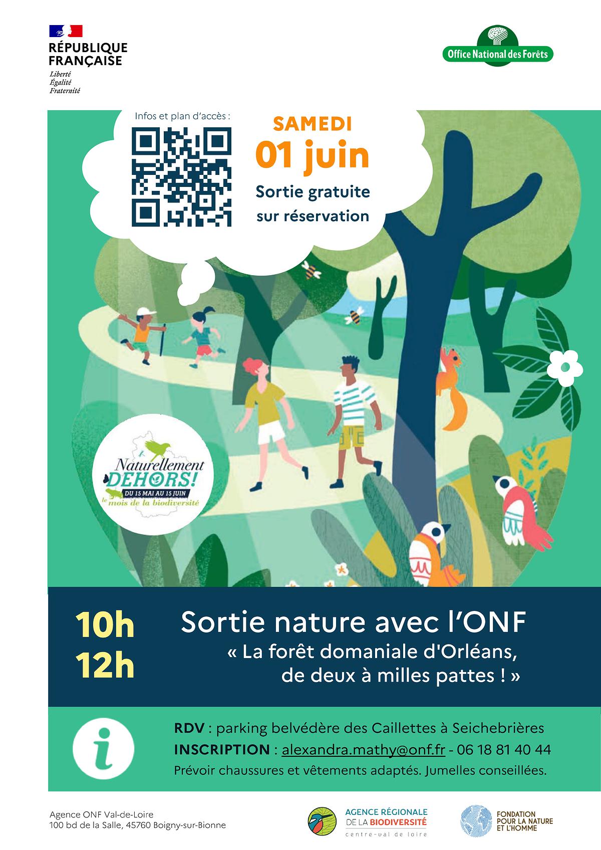 Affiche de l'événement du 01/06 en forêt d'Orléans